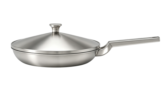 ChefStead Titanium Frying Pan, 12-Inch Titanium Pans for Cooking, PFAS & PTFE Free, Dishwasher Safe, Induction Compatible
