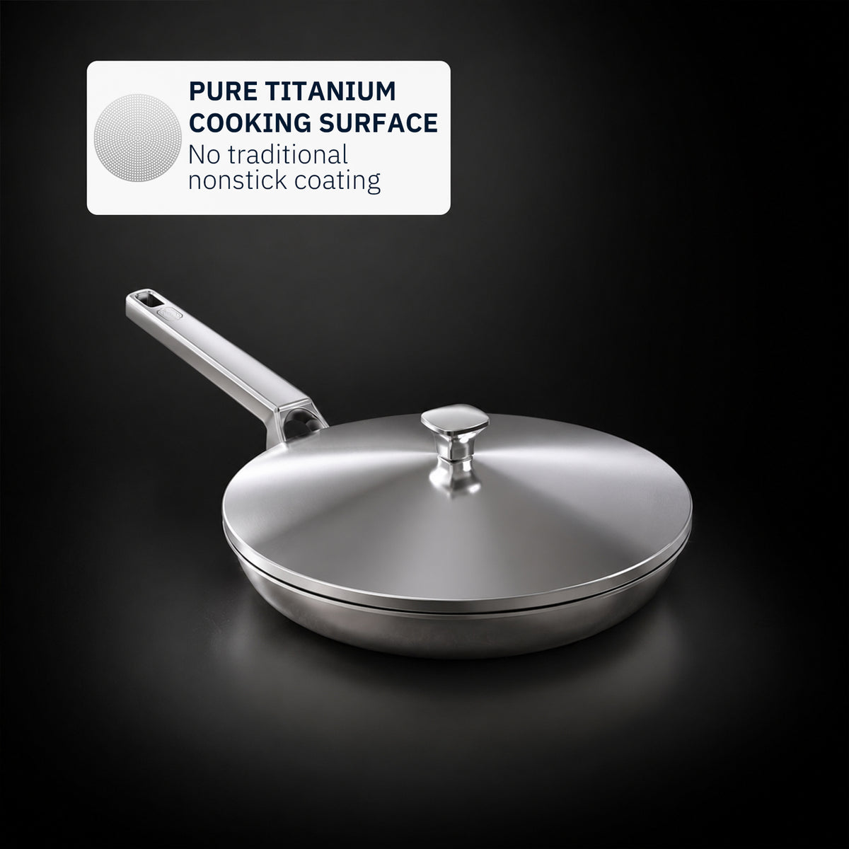 ChefStead® Titanium Clad Frying Pan 12"