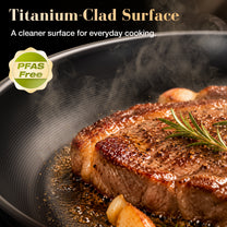 ChefStead® Titanium Clad Frying Pan 12"