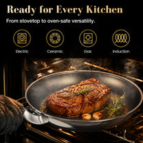 ChefStead® Titanium Clad Frying Pan 12"